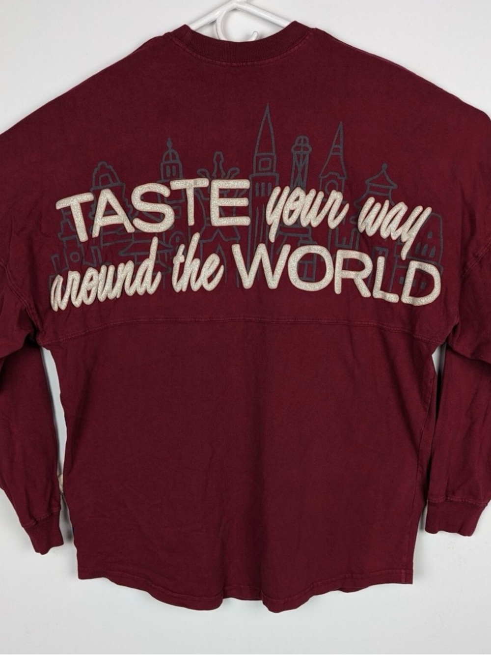 Disney Wine Red Long Sleeve Graphic Tee